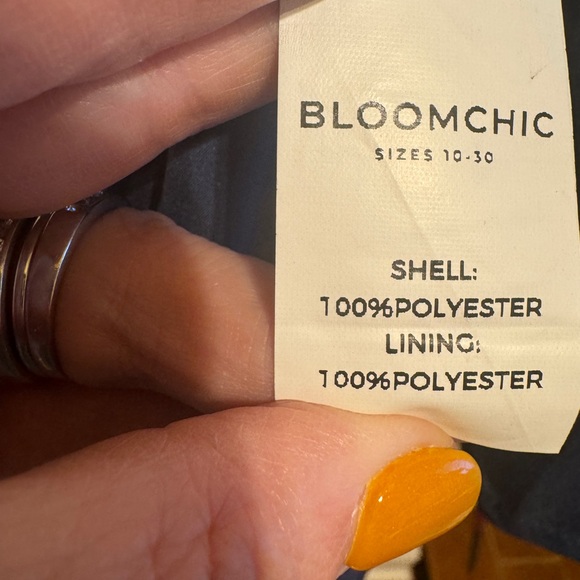 BloomChic Navy Blue Dress Sz 1X (14-16) - Picture 12 of 15